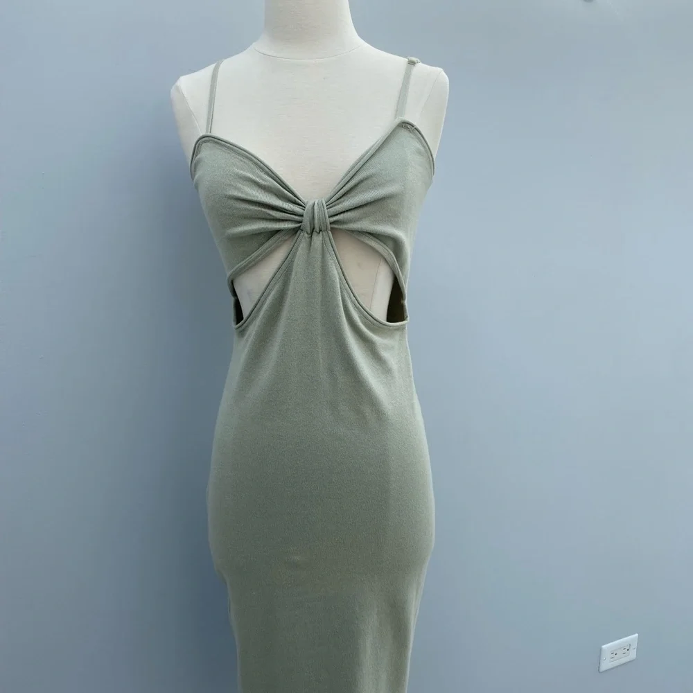 Women Cut Out Midi Dress Gaia Style - Picture 8 of 11